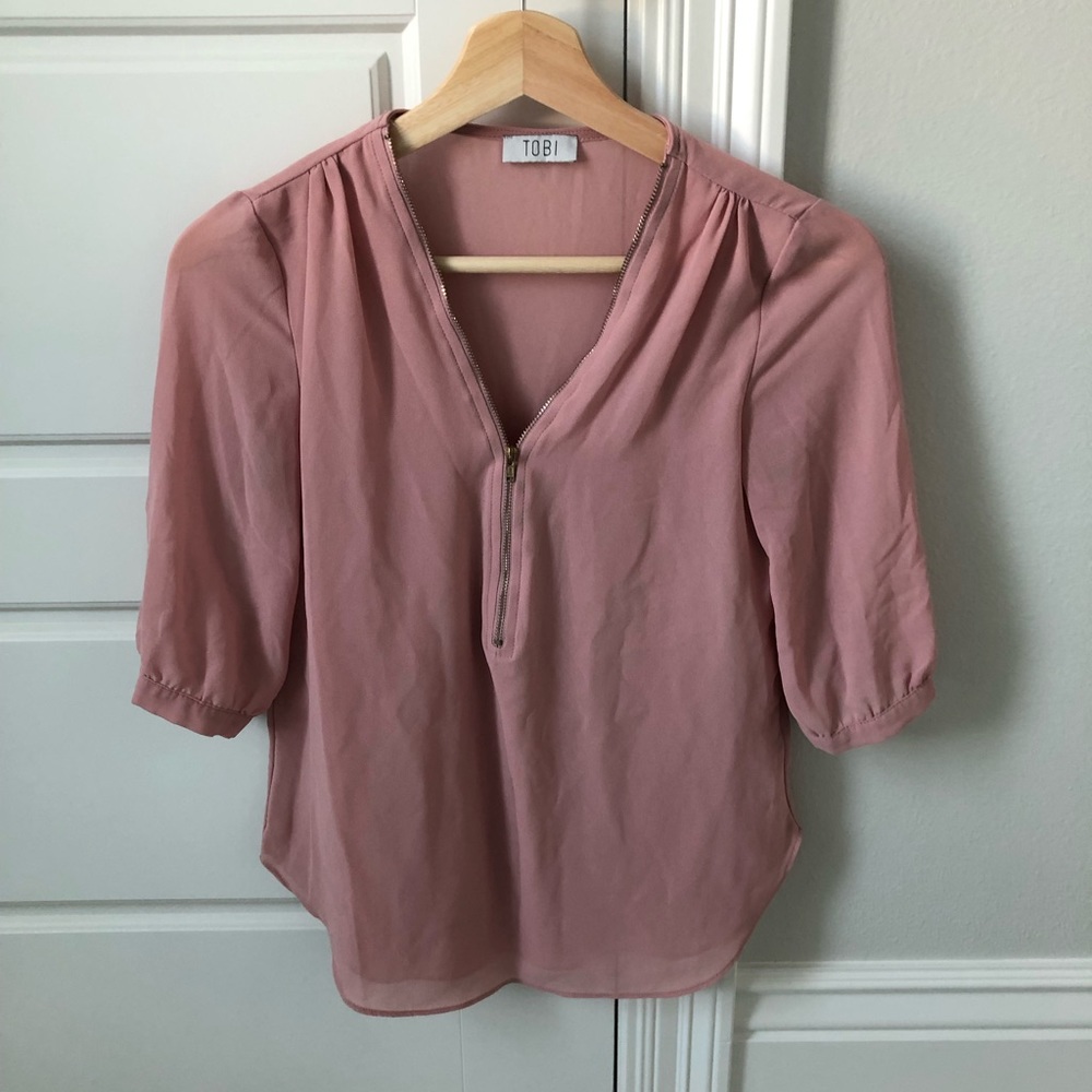 Pink blouse